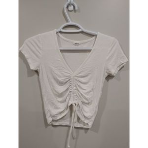 White Crop Top - XS